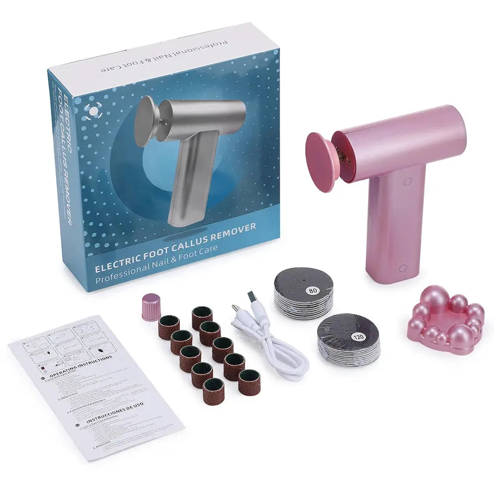 Electric Foot Callus Remover Foot Care File Heels Dead Skin Pedicure Tool Electronic Foot Grinder and Replacement Sandpaper from PriceLows™