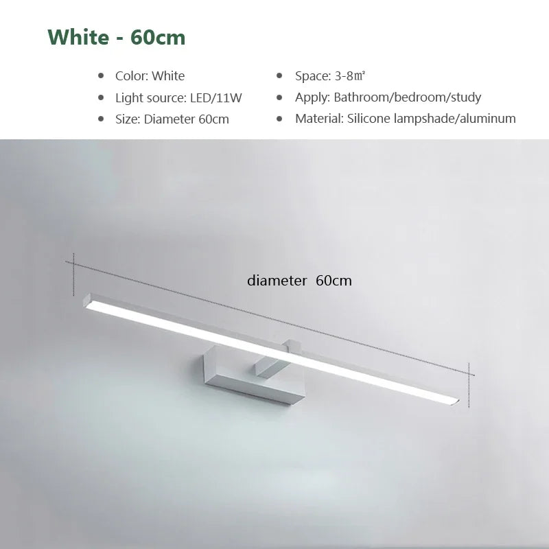 LED Wall Light | Three Color Temperatures | Aluminum Body | Black, White