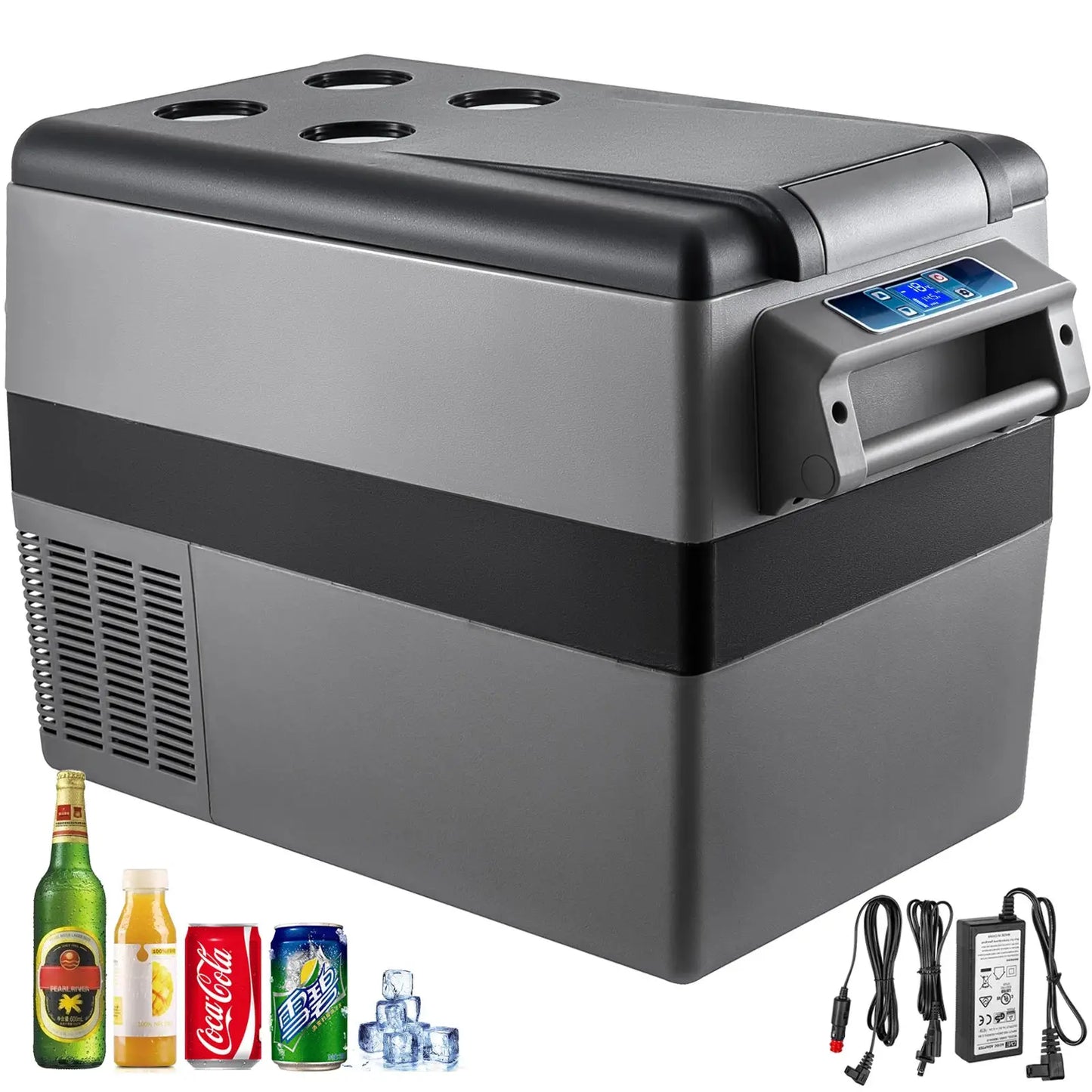 SucceBuy 20L 22L 35L 45L 55L Car Refrigerator Mini Fridge Freezer Portable Compressor Cooler DC 110-240V Ice Box for Camping from PriceLows™