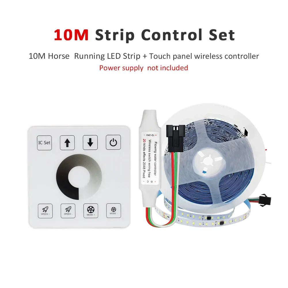20M 15M 5M 10M Running Water Flowing LED Strip Light DC24 WS2811 SMD2835 Horse Race Pixel Addressable Flexible Linear Lamp Set from PriceLows™