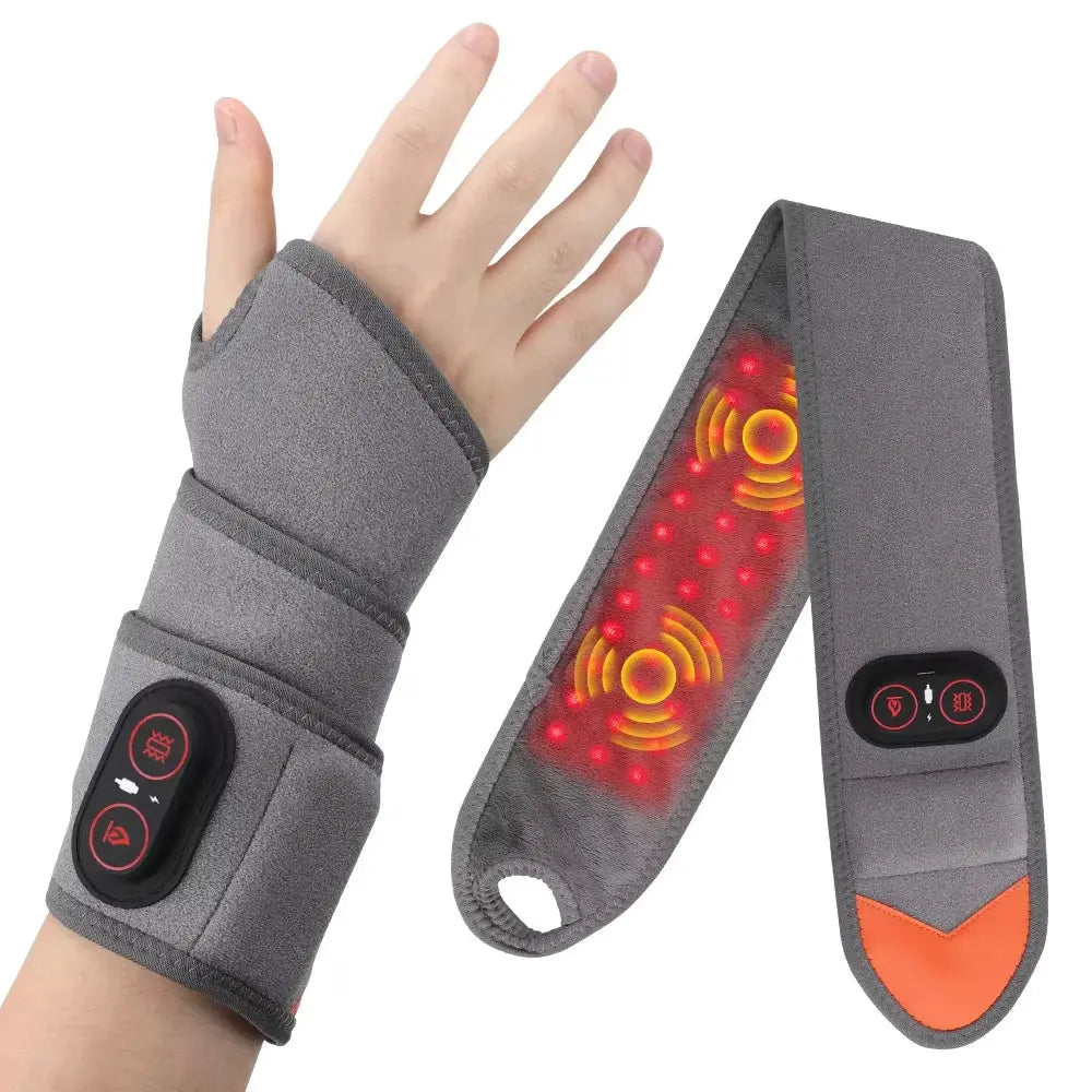 Cordless Wrist Brace | Red Light Therapy | 3 Heat Levels