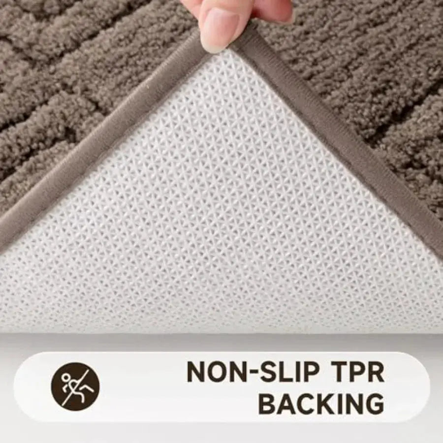 Bathroom Rugs Sets 3 Pcs Non Slip Washable, Absorbent Microfiber Bath Mats for Bathroom Shower Rug Runner Quick Dry, Plush Supe from PriceLows™