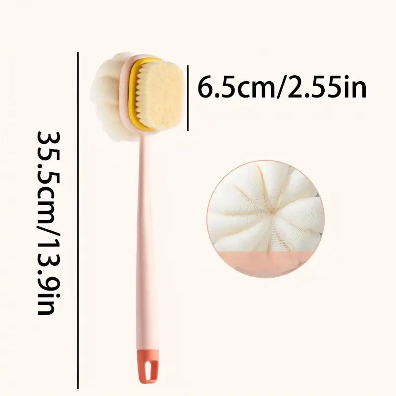 Bath Brush | Long Handle | Sponge Material | One Size