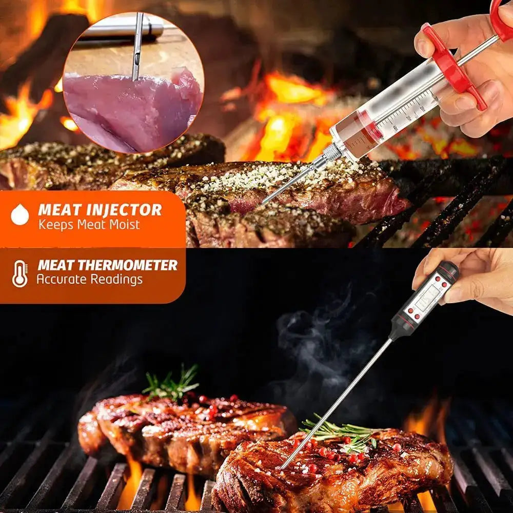 BBQ Tool Set | 39-Piece Stainless Steel | Apron And Case Included | Outdoor Use