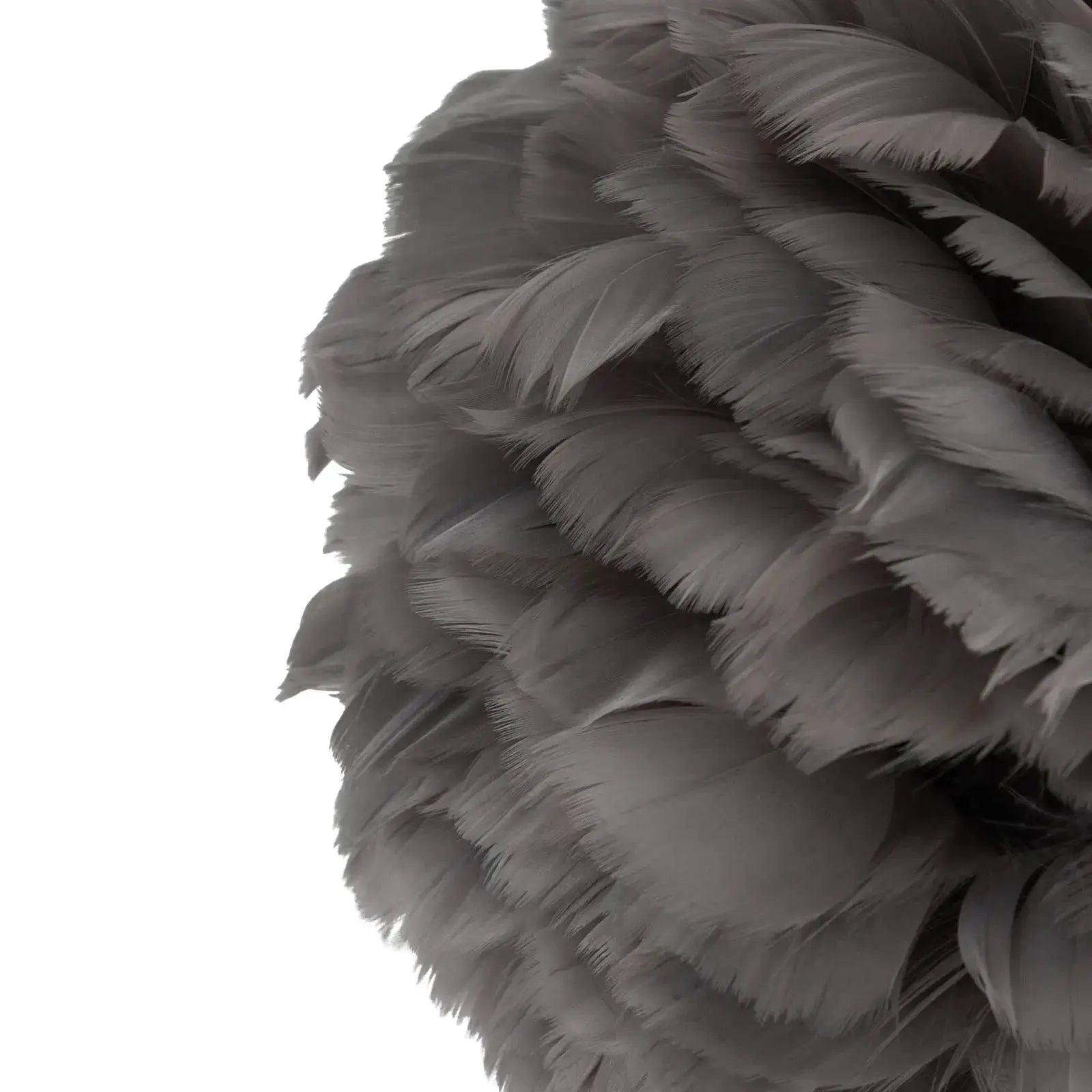 Gray Feather Table Lamp Bedroom Bedside Feather Lamp Tripod Lamp with Swan Lampshade indoor Living Room Decoration from PriceLows™