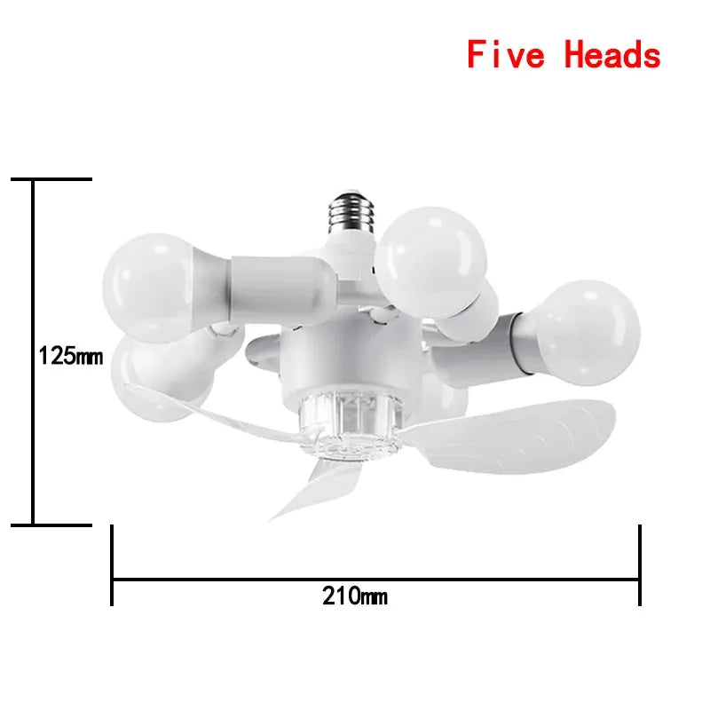 Ceiling Fan | E27 Socket | Remote Control | 3 or 5 Heads