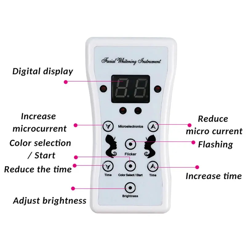 LED Facial Mask 7 Colors Balance Skin Tone Minimize Pores Brighten Skin Anti-Acne Face Neck Mask Reduce Neck Wrinkles LED Mask from PriceLows™