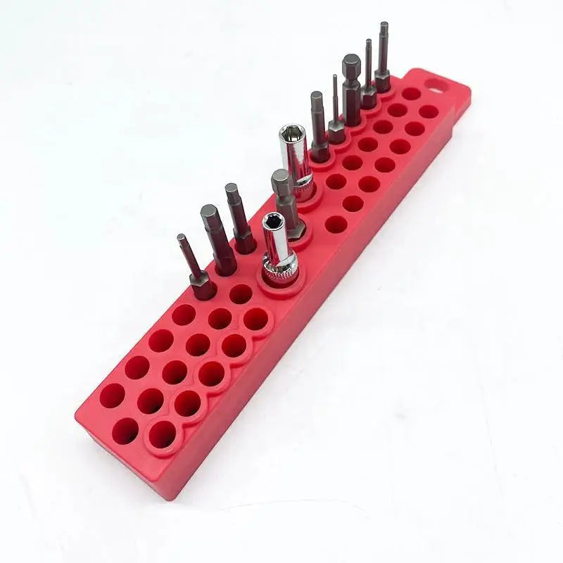 43 Holes Magnetic Hex Bit Holder Organizer For 1/4inch Screwdriver Bit Storage Organizer Toolboxes Drill Bit Storage BoxHot from PriceLows™