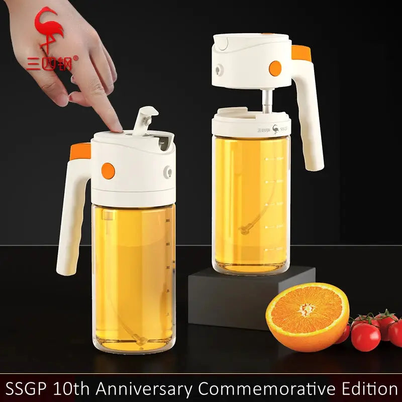 Oil Dispenser | 500ml Capacity | LFGB Certified Borosilicate Glass | Barbecue