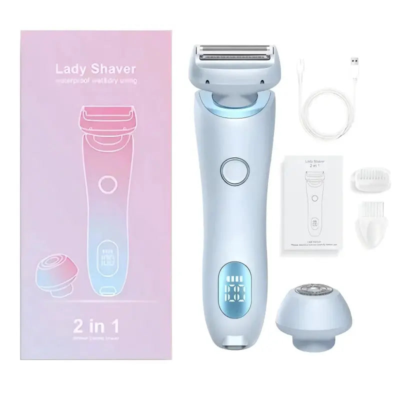 Vimyshow Electric Ladies Shaver | Waterproof 2 In 1 Trimmer | 60 Min Battery Life