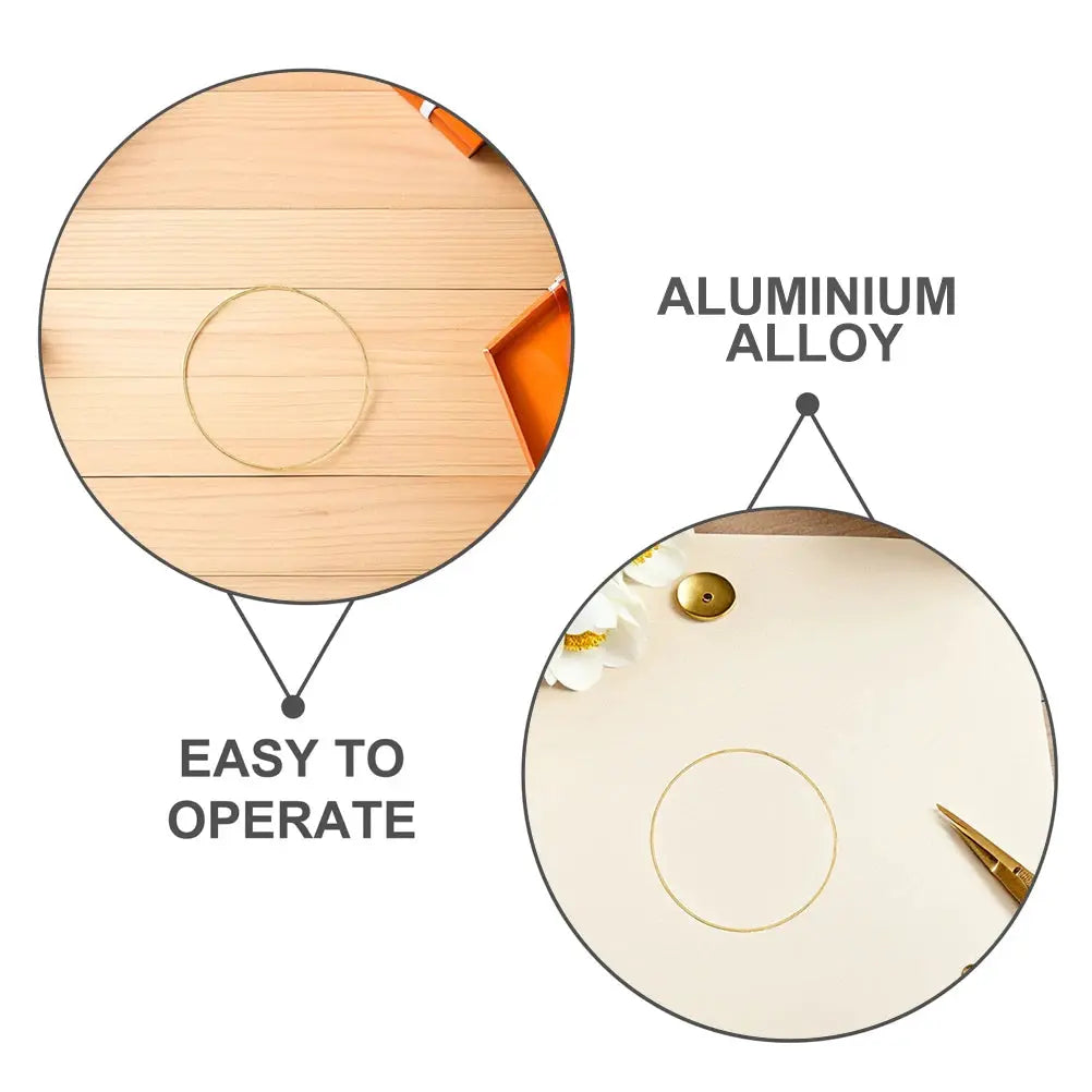 10Pcs 10/15cm Metal Ring Dreamcatcher Hoop Rings DIY Wedding Wind Chime Hanging Decorations Circles Round Handmade Dreamcatcher from PriceLows™