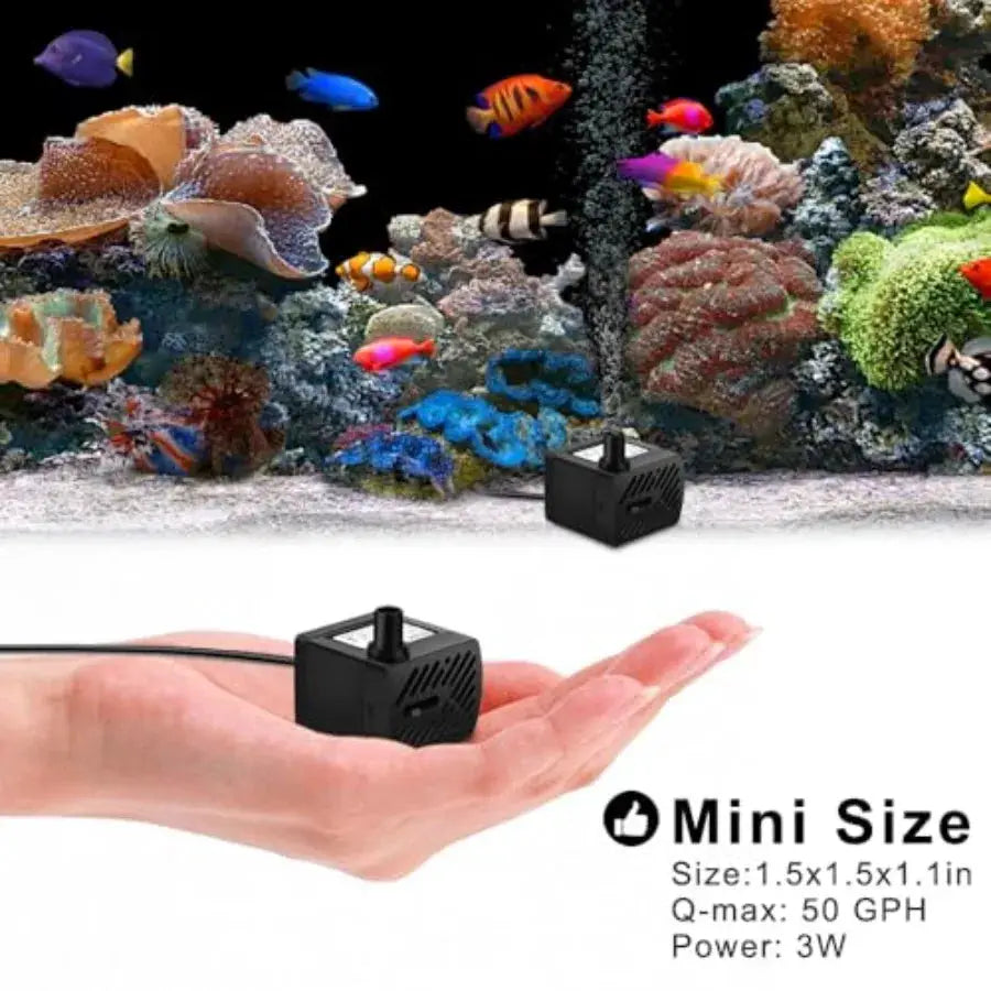 Submersible Fountain Pump | 50 Gph | 3 Watt | 2 Pack