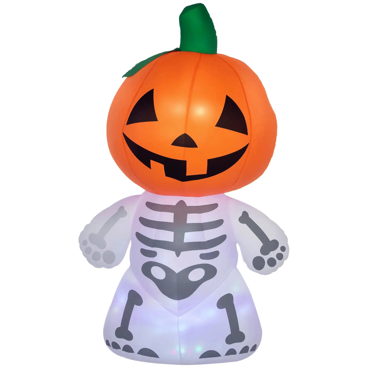 Inflatable Pumpkin Man | 6 Foot Tall | LED Lights | Outdoor Decor