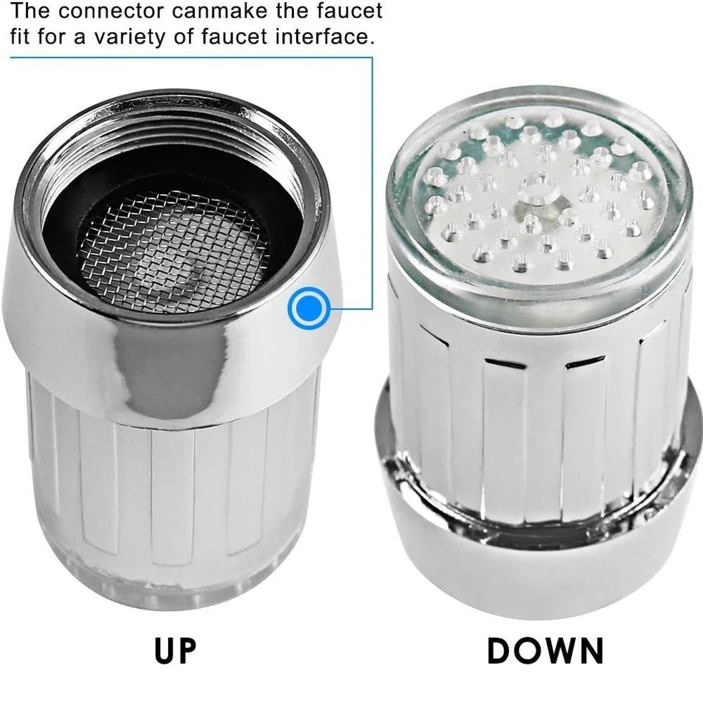LED Faucet Aerator | Auto Color Change | Water Saving | Battery-Free