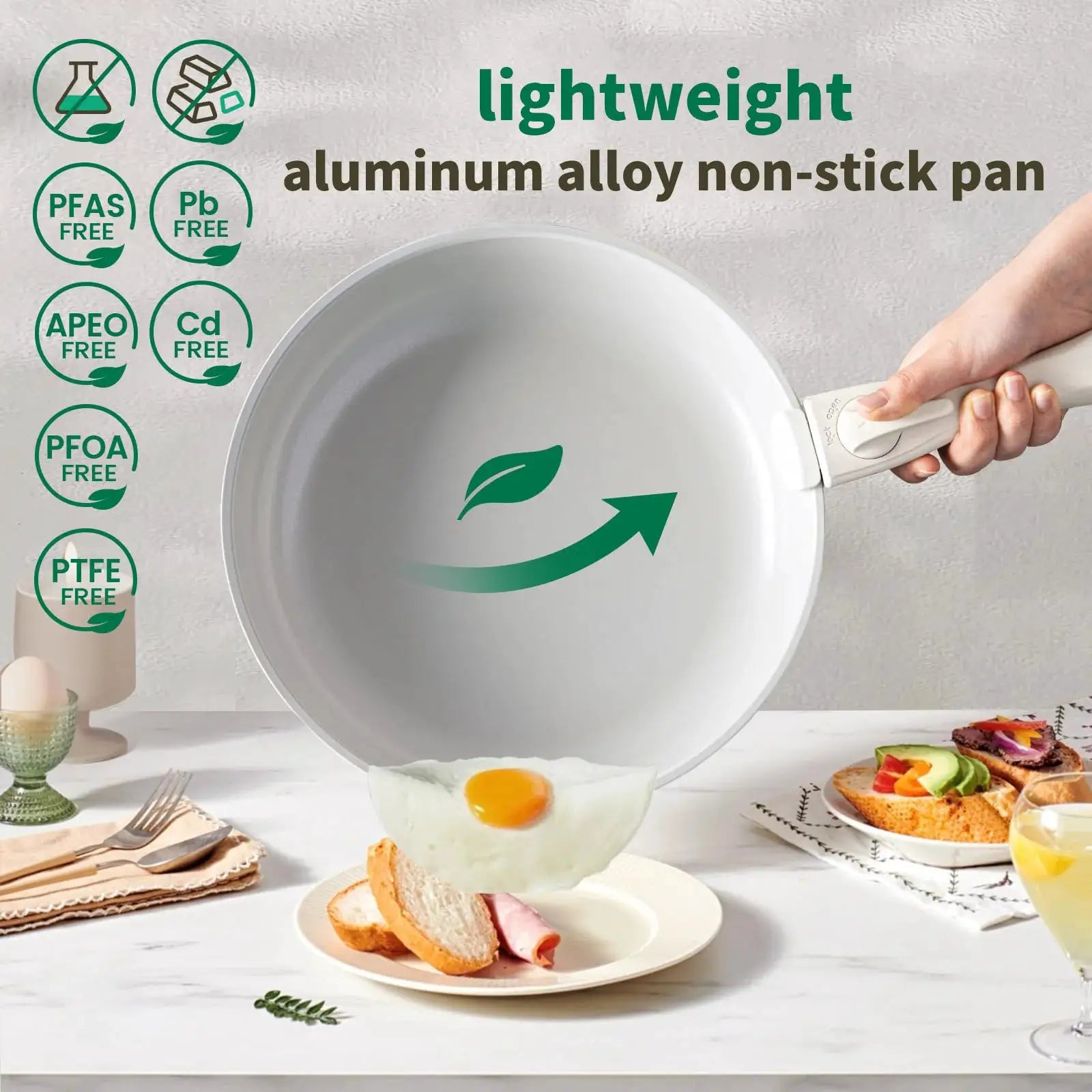 Pots and Pans Set, Nonstick Cookware Set Detachable Handle, Induction Kitchen Cookware Sets , RV Cookware Set, Oven Safe from PriceLows™