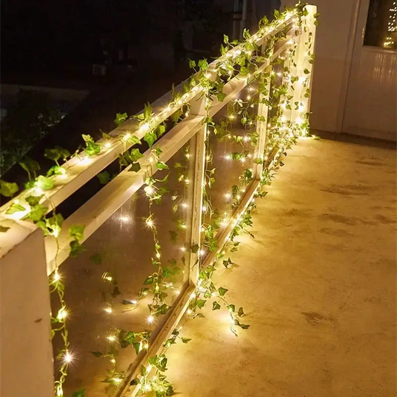 Fairy Lights Battery Lights Maple Leaf Waterproof Outdoor Garland 10M/5M/2M Christmas Garden Wedding Party Decoration from PriceLows™