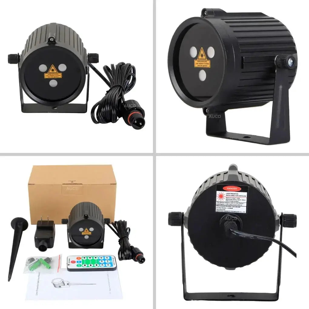 Outdoor Laser Projector | IP65 Waterproof | Remote Moving RGB | Starry Sky