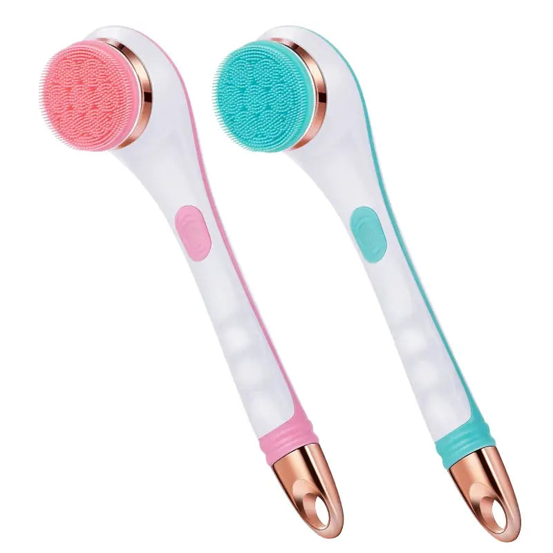 Electric Silicone Bath Brush | Long Handle | Silicone Bristles