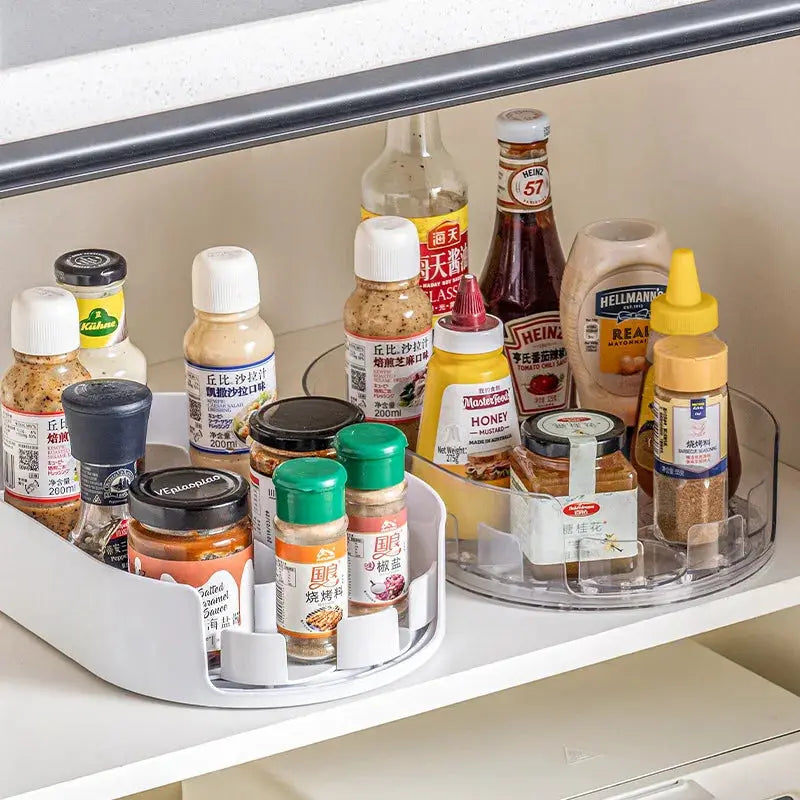 Refrigerator Storage Box | 360 Rotating | Multifunction Spice Organizer