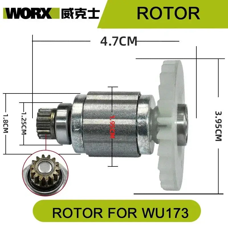 Orginal new Switch Driver motor reducer casing toothed wheel shell chuck parts for WORX WU173 Electric screwdriver from PriceLows™