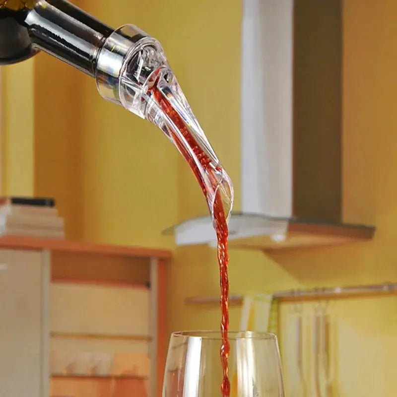 UPORS Wine Aerator Pourer Premium Aerating Pourer Red Wine Decanter Cap Spout Stopper Bottle Mouth Dispenser Decanter Spout from PriceLows™