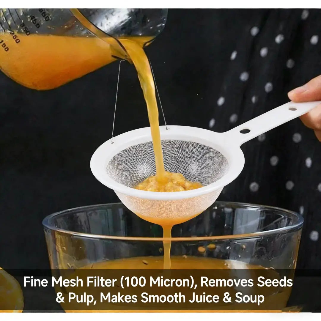Fine Mesh Strainer Spoon, for Juices, Pulp & Sauces. 23x15cm, Stainless Steel, Kitchen Tool from PriceLows™