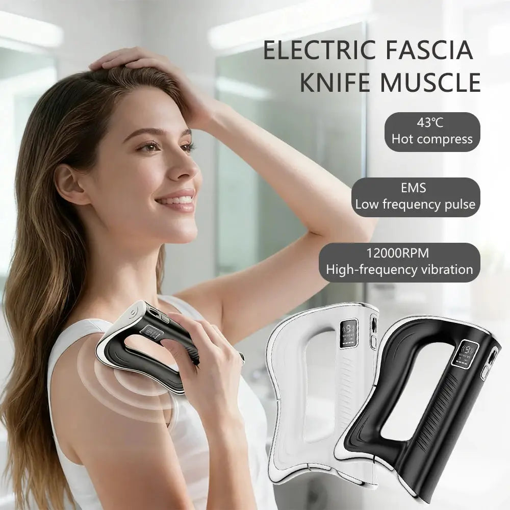 Electric Fascia Knife | 9 Speed Vibration | Deep Tissue Massager | Portable