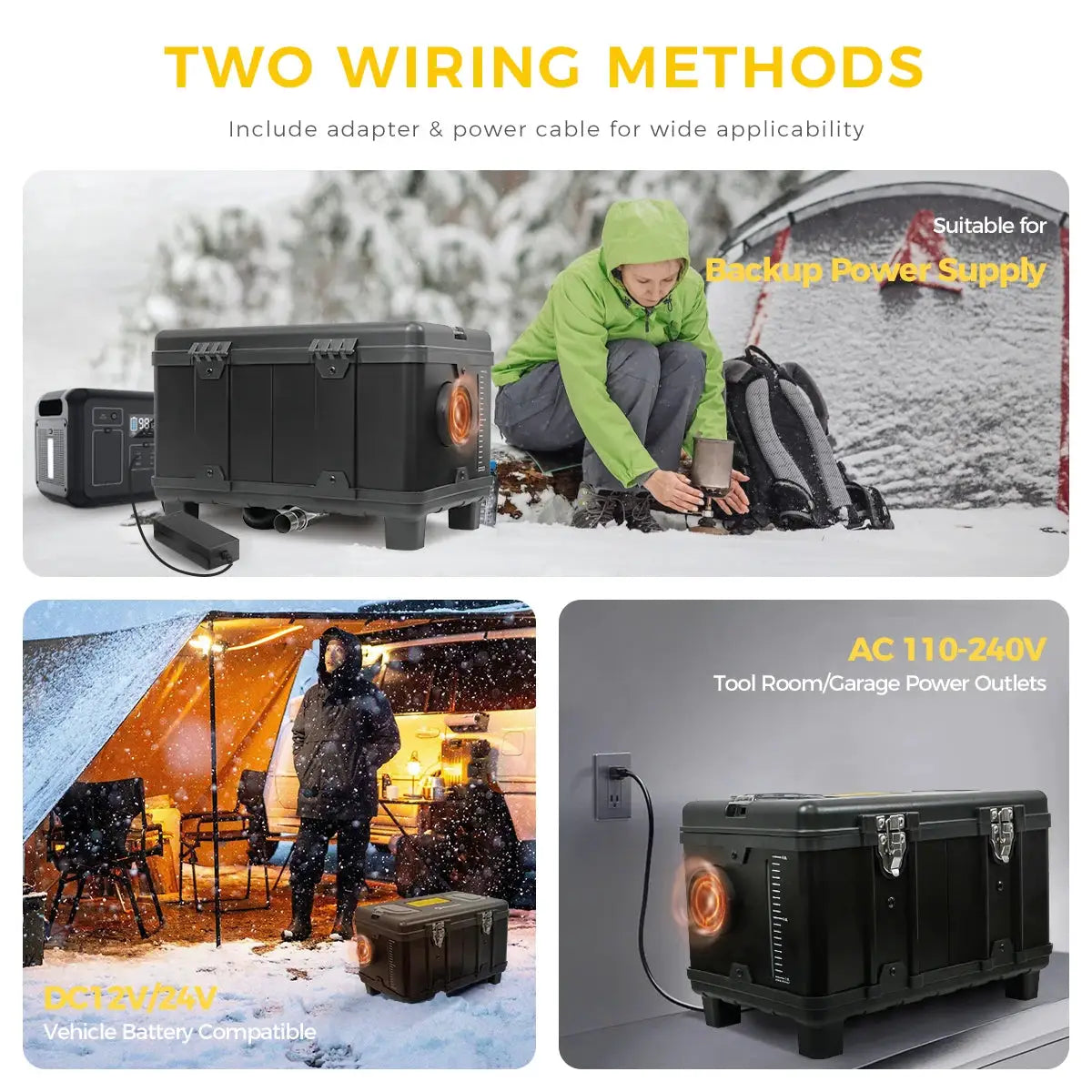 ToolBox 8KW 12V&24V 230V Diesel Air Heater With Bluetooth APP Control &Thermostatic Parking Night heater for Car RV Camper Tent from PriceLows™