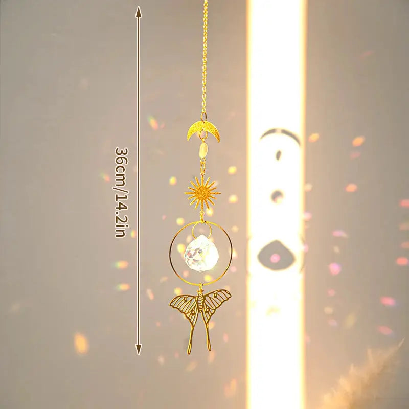 Sun Catcher Crystal Suncatcher Wind Chimes Sunflower Prism Ball Pendant Home Decoration Outdoor Decor and Accessories from PriceLows™