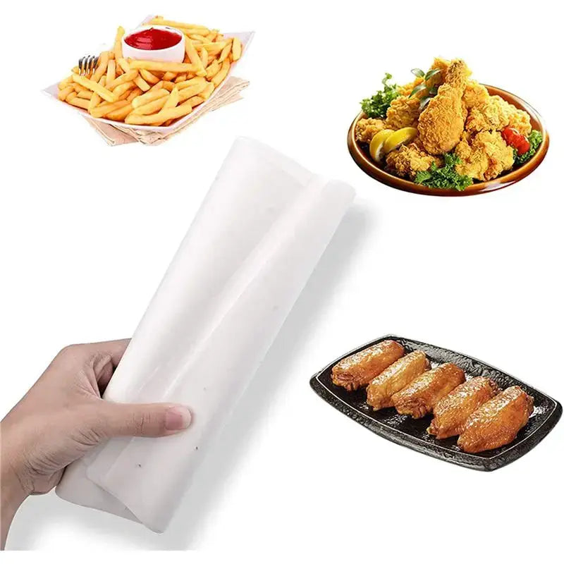 Air Fryer Parchment Liners | 200 Pcs | Perforated Square | For Ninja Foodi AG301