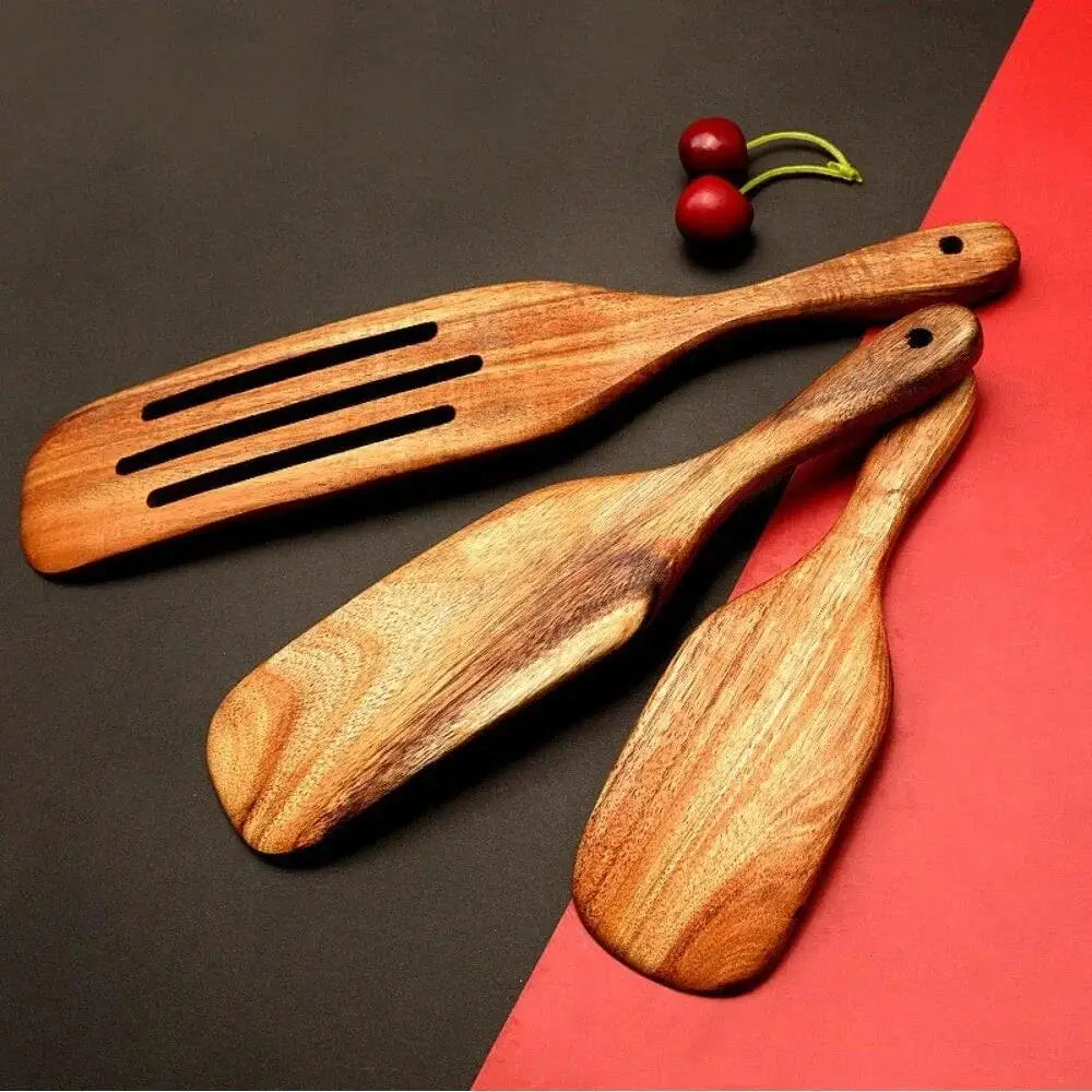 Cooking Shovel 5-piece Pizza Dim Sum Salad Mixing Shovel Wooden Shovel Spoon Set Wooden Utensils Kitchen Tableware Tools from PriceLows™
