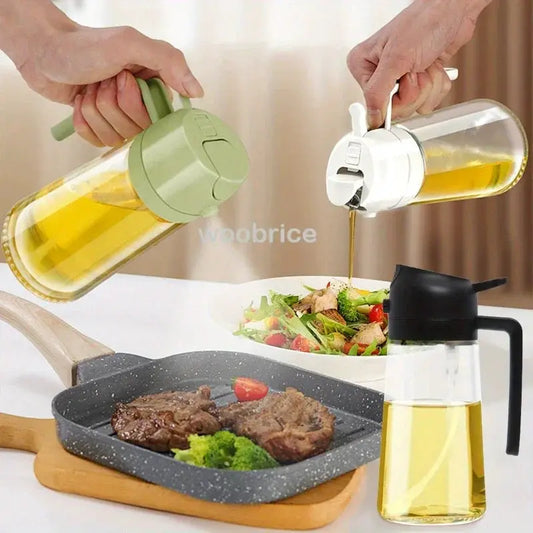 Oil Sprayer | Glass Bottle | Anti Leakage | 2 In 1
