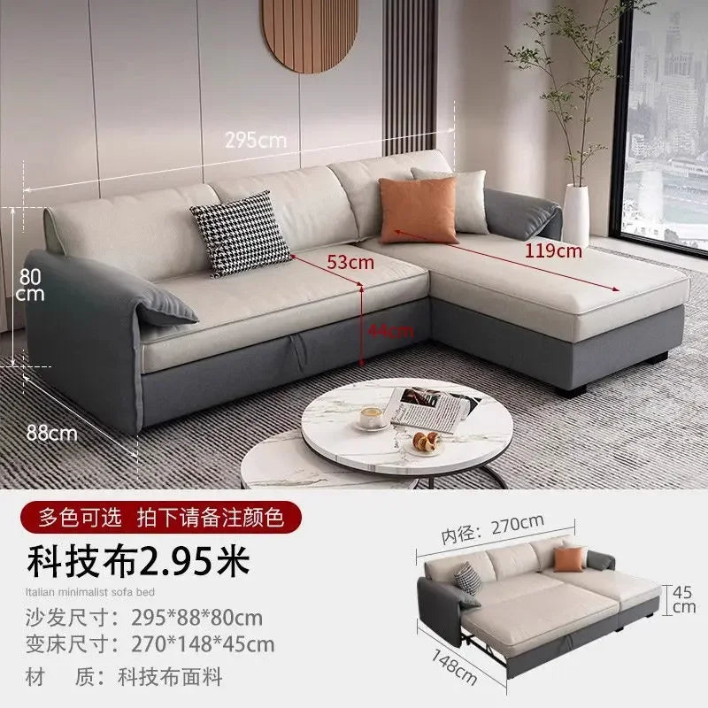 Living Room Sofa | Light Blue Gray | High Back Bubble Design | One Size