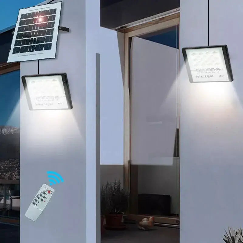 300W LED Solar Street Lights Outdoor Flood Lamps Waterproof Spotlight Emergency Lighting Dusk To Dawn Wall Light For Yard Garden from PriceLows™