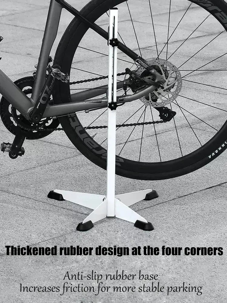 TOSUOD Folding mountain road bike telescopic bike rack tree stump maintenance rack display rack triangular vertical parking rack from PriceLows™