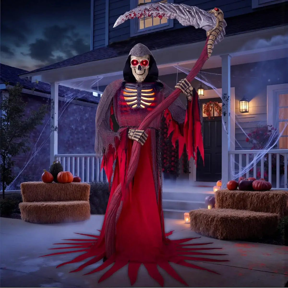7FT Animated Grim Reaper | Infrared Sensor | Auto Activation | Outdoor Prop