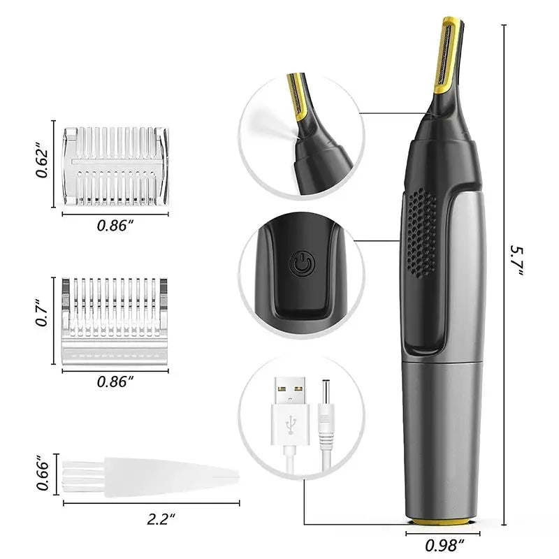 Ultra thin Precision Trimmer Electric Nose hair trimmer Mini Portable Ear Trimmer for Men Nose Hair Shaver Waterproof Safe Clean from PriceLows™