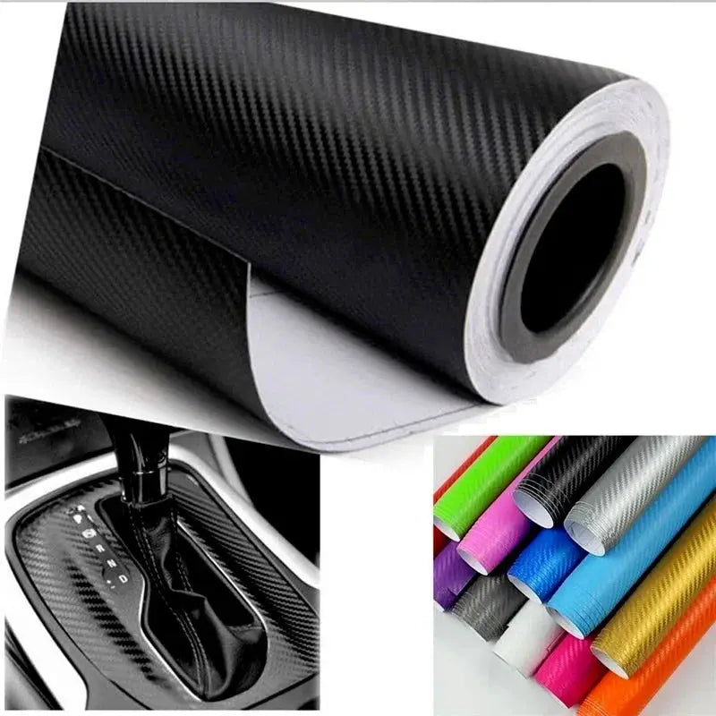 30x127cm Car 3D Carbon Fiber Roll Film Stickers DIY Vinyl Film Auto Interior Styling Carbon Fiber Decorative Decals from PriceLows™
