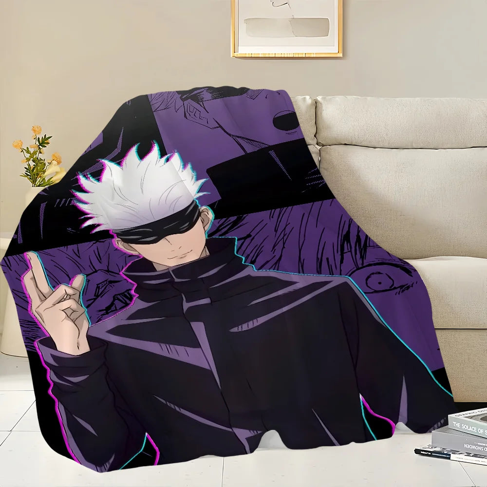 Blanket | Polar Fleece | Printed Anime Pattern | Small