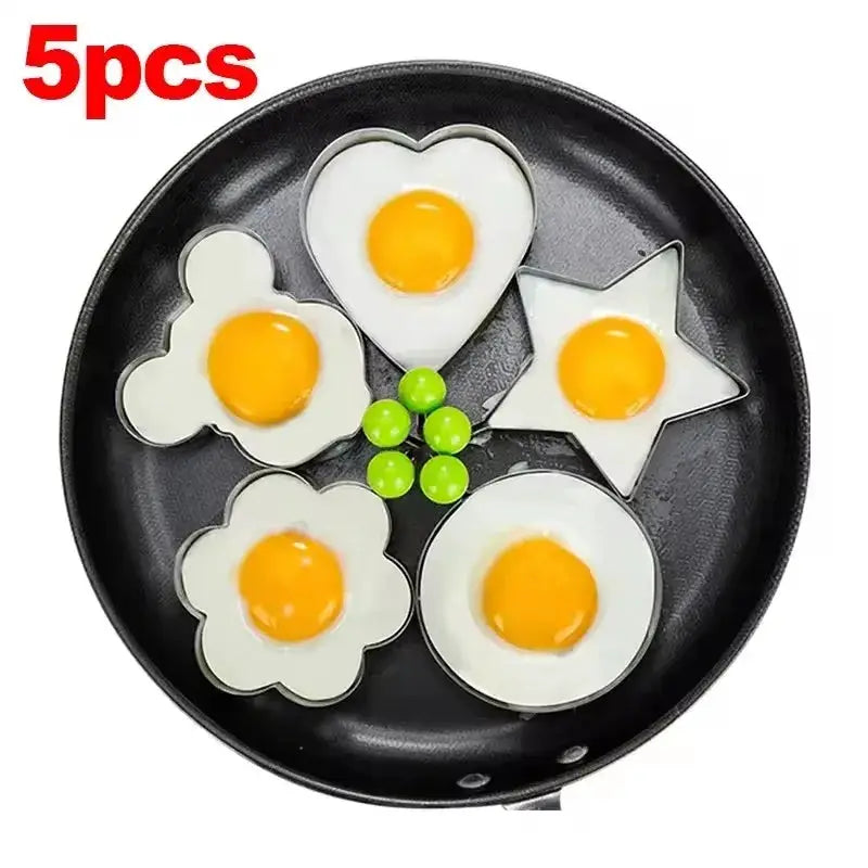1/4/5PCS Stainless Steel Egg Rings Mold Non-stick Round Pancake Omelette Shaper Breakfast Baking Cooking Kitchen Gadgets from PriceLows™