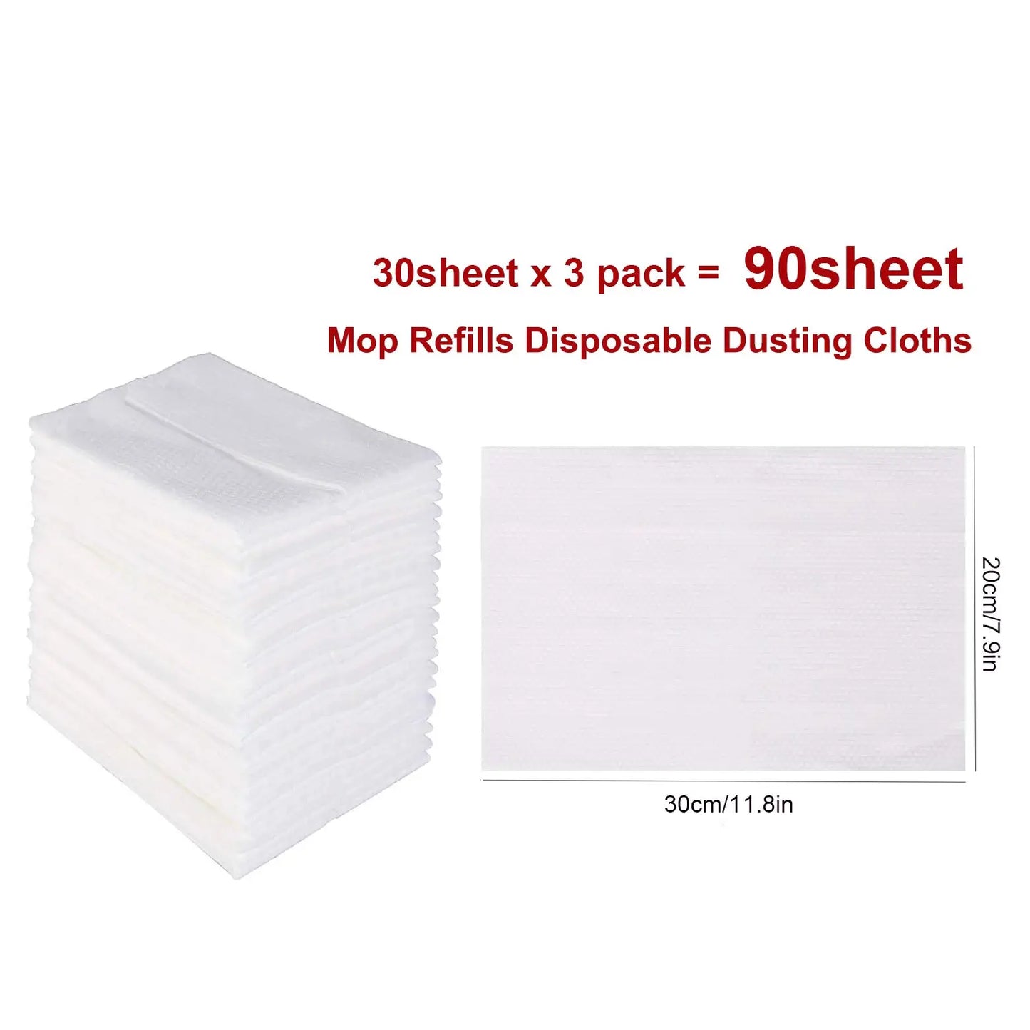 Home Electrostatic Dust Collector Mop Foldable 51.2 In Long Handle with Disposable Vacuum Paper Floor Wipes Thread Flat Mop from PriceLows™