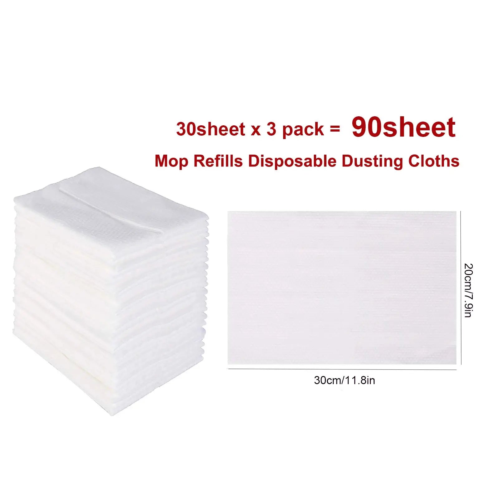 Home Electrostatic Dust Collector Mop Foldable 51.2 In Long Handle with Disposable Vacuum Paper Floor Wipes Thread Flat Mop from PriceLows™