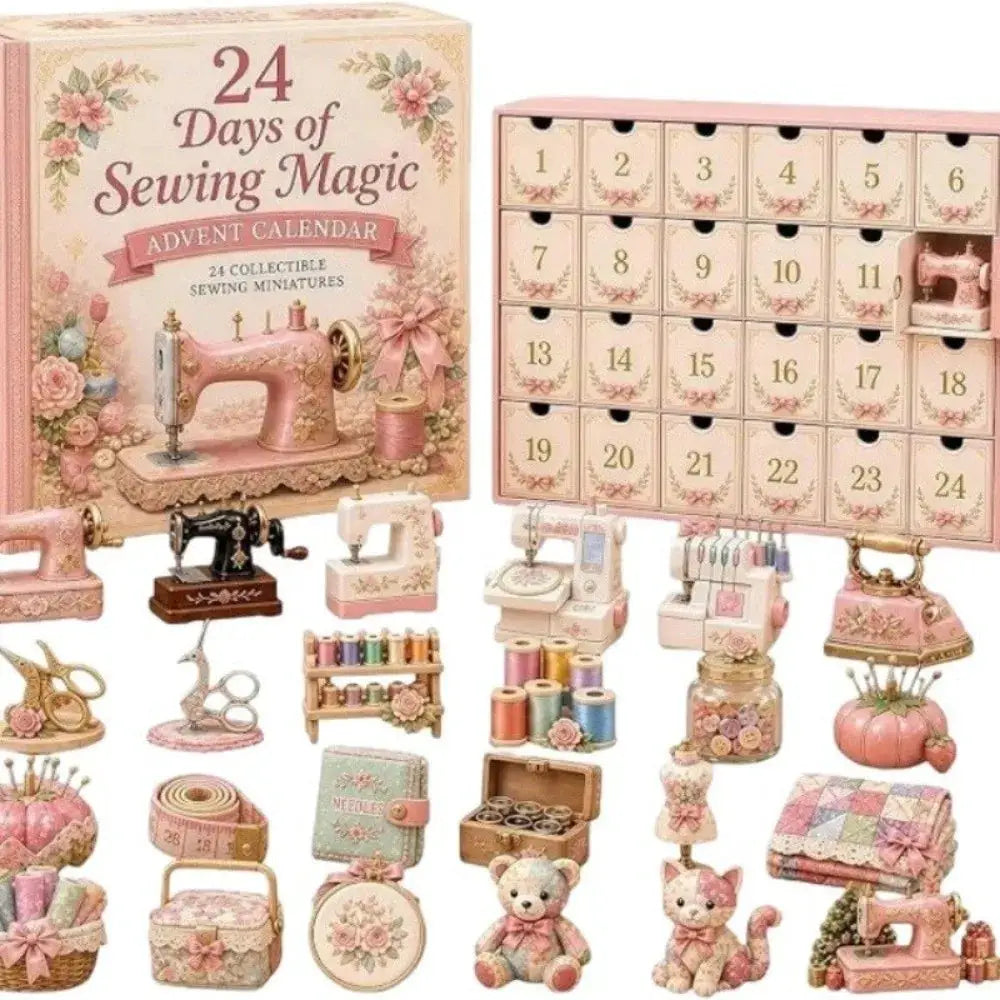 Christmas Advent Calendar | Angel Theme | 24 Day Pockets | Pink Acrylic