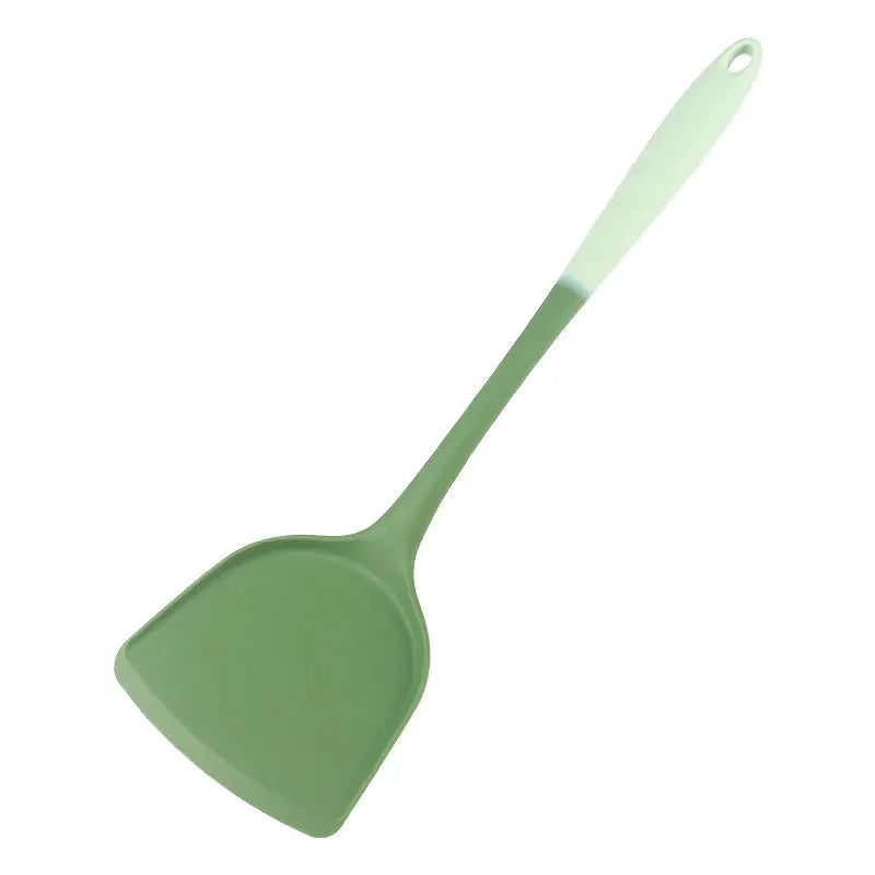 6-Piece Silicone Kitchen Utensil Set: Chinese Spatula, Soup Ladle, Slotted Turner, Pasta Spoon, Salad & Honey Scrapers for Non-S from PriceLows™