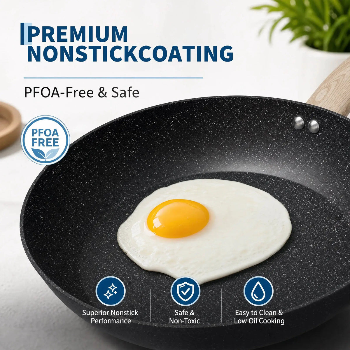 Ceramic Cookware Set | 14 Piece | Induction Ready | Oven Safe