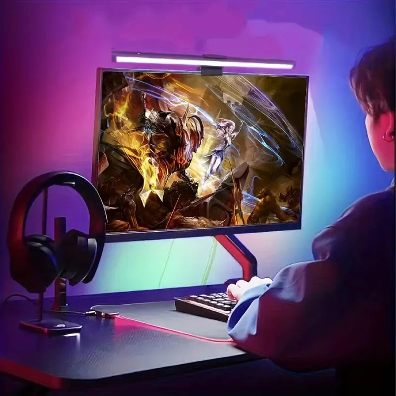 Dimming Lighting Computer Monitor Screen Light Bar LED Desk Lamp Monitor Light Bar Eye-Care Stepless Table Lamp for Work Gaming from PriceLows™