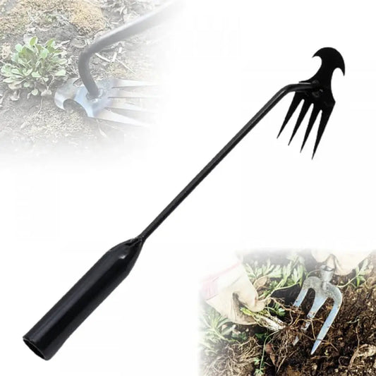 Gardening Hand Weeder | 4 Tooth Blades | Dual Purpose Removal Tool