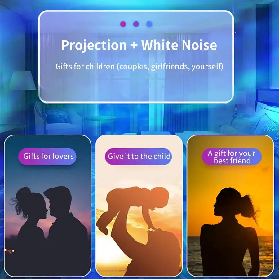 Galaxy Projector Night Light | Bluetooth Music | LED Aurora Nebula | 10cm