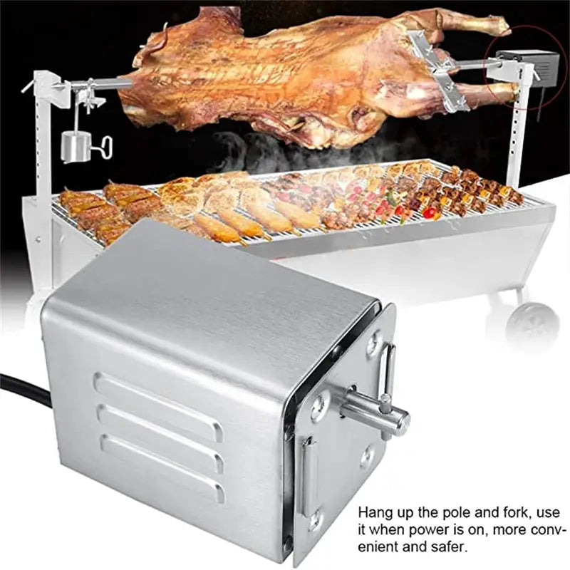 Electric Rotisserie Motor | Stainless Steel | 70 Kg Load Capacity | Model SP-S40