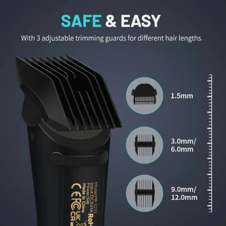 Body Hair Trimmer | Ceramic Blade | USB Rechargeable | One Size